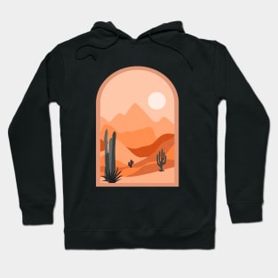 Cactus Desert Landscape Hoodie